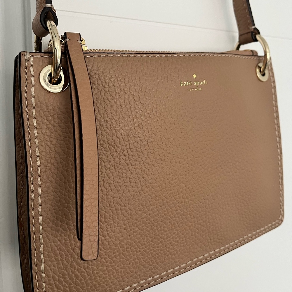 Kate Spade Tan Leather Crossbody Bag